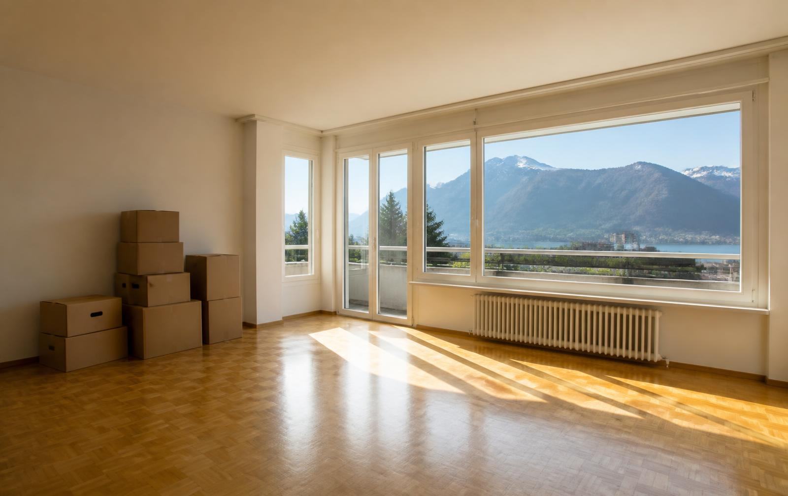 Geräumte, helle Wohnung im Grossraum Thun